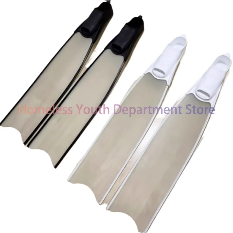 

Factory Long Transparent Fiberglass Freediving Fins Glass Fibre Scuba and Snorkeling Swimming Free Diving Flipper Fins