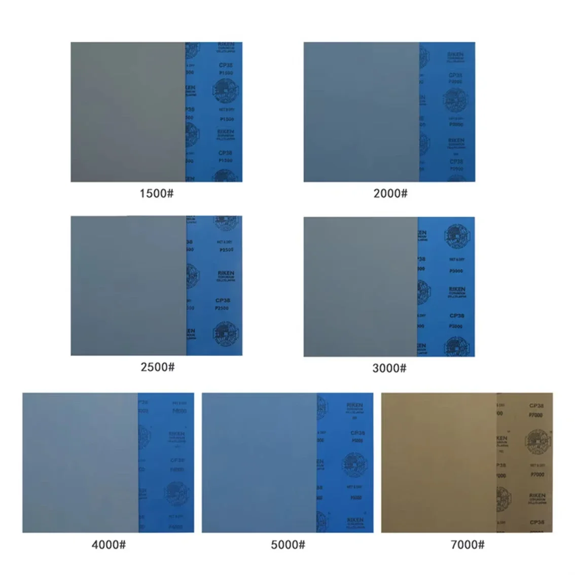 10Pcs 1500 2000 2500 3000 4000 5000 7000Grit 230x280mm Wet & Dry Waterproof Sandpaper A4 Paper For Car Glass Paint Polishing