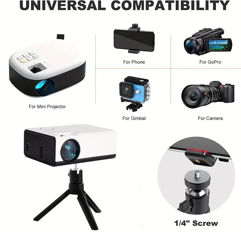 Desktop Projector Stand Desktop Mobile Phone Holder Tripod Live Support Rack Folding Projector Creative Bedside Stand