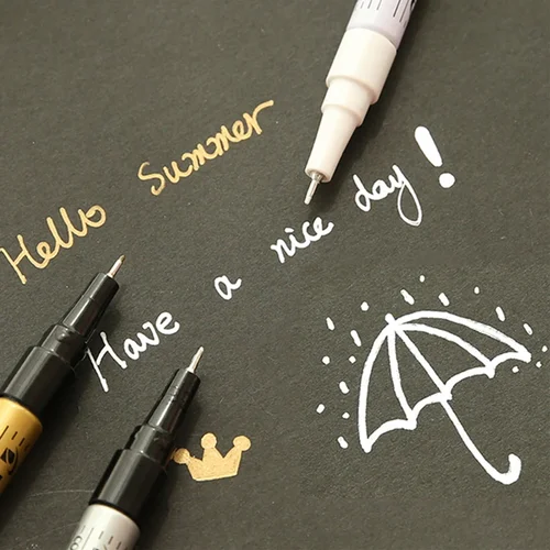 Imagen 2 del producto Rotulador metálico para pintura de SC-W-EF, bolígrafo de línea de gancho de retoque de neumáticos, permanente, impermeable, suministros de Arte de papelería bonitos, Pilot de Japón