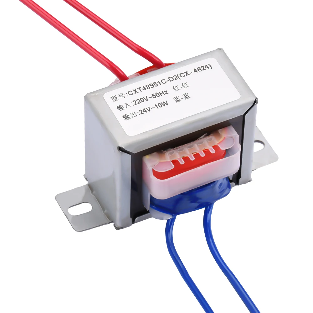 10W Power Transformer Input AC 220V 50HZ Output AC 24V Voltage 2-wire Output AC Power Small Transformer