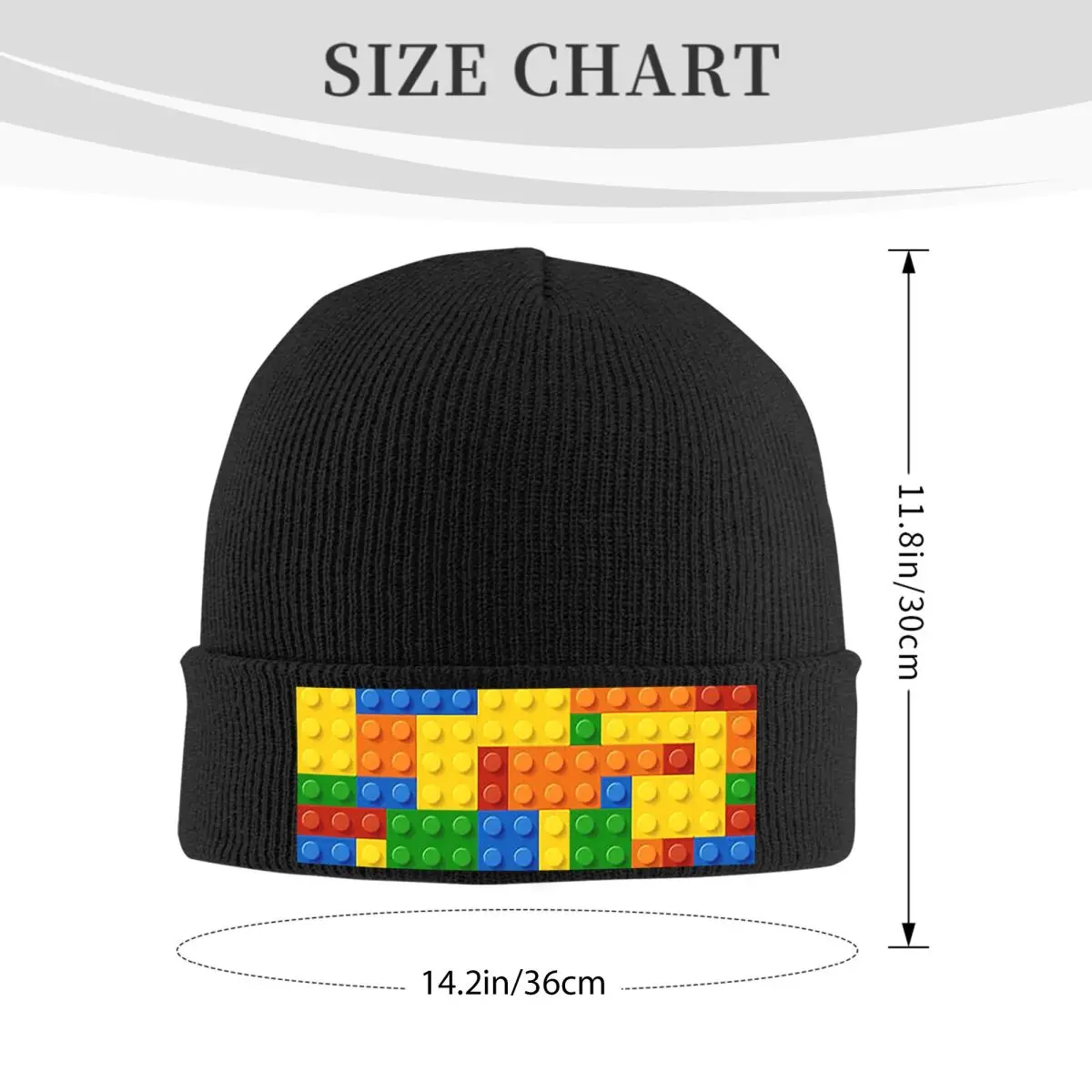 Building Blocks Construction Brick Warm Knitted Cap Fashion Bonnet Hat Autumn Winter Outdoor Beanies Hats for Men Women Adult