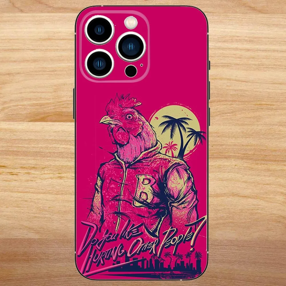 Video Game Hotline Miami Phone Case For iPhone15,14,13,12,11,Pro,Max,Plus,Mini,X,XS,XR,8,7,6,S,Plus,SE Soft Black Case