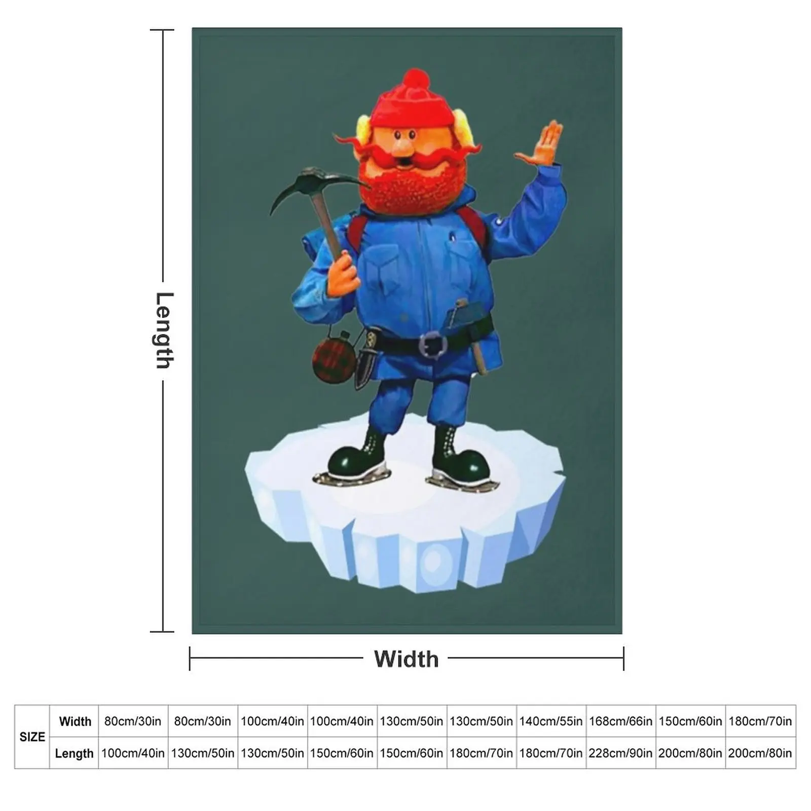 Yukon Cornelius T-ShirtYukon Cornelius Throw Blanket couch cozy soft plush fuzzy picnic outdoor blanket