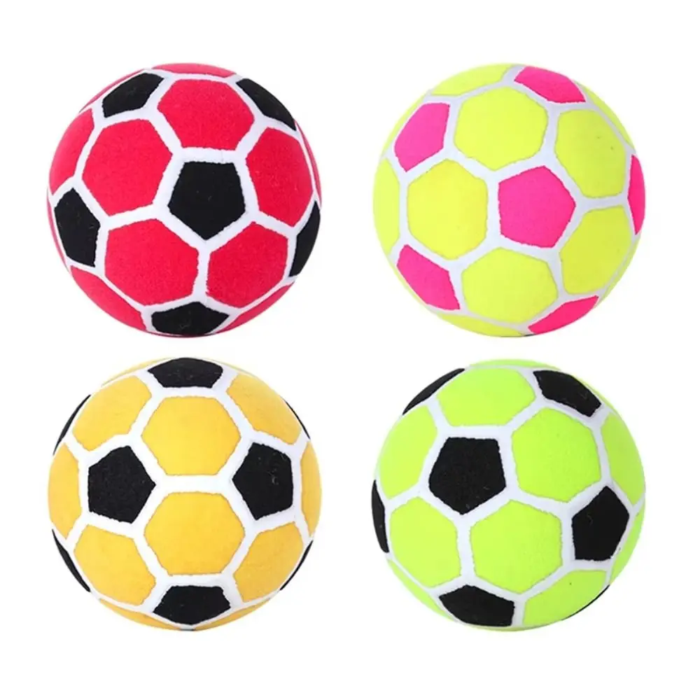 Ballon de football collant taille 4 avec surface en velcro, ballon de football en feutre coloré, ballon de tir sur cible gonflable au toucher doux
