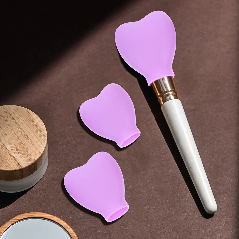 

Makeup Brush Dust Cover Protective Guard for Facial Mask Brushes Silicone Material Compact Travel Size Cosmetics Brush Protector