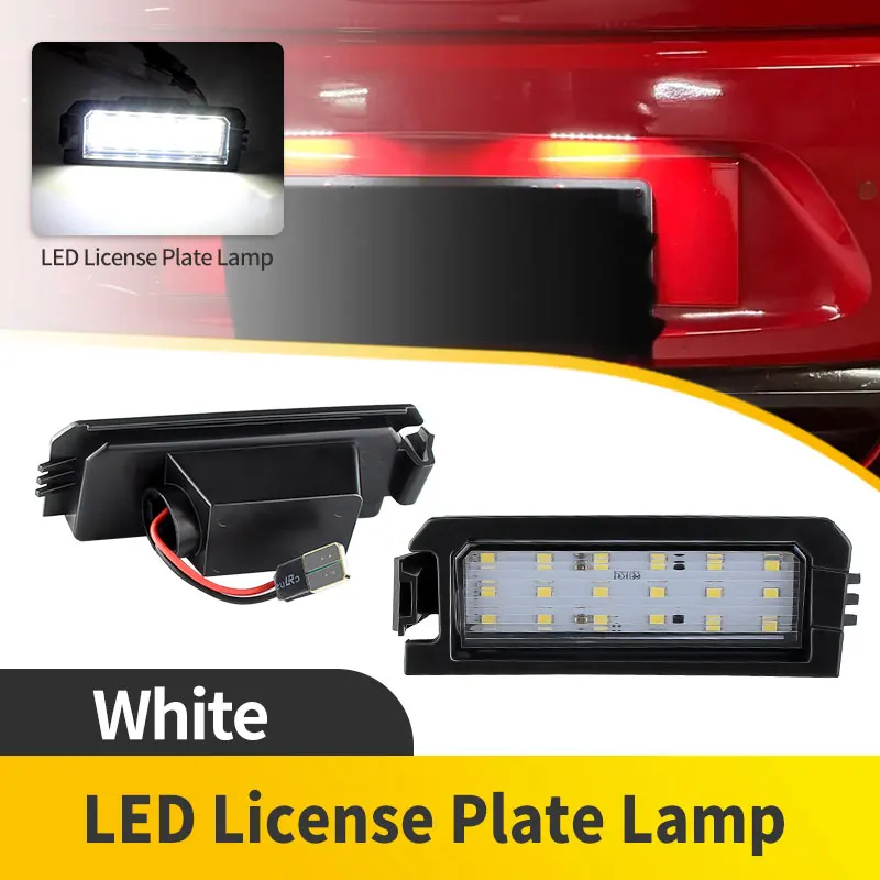 

2PCS Car Led License Number Plate Light Lamp For Hyundai Veloster N 2019-2022 For Kia Cadenza 2017-2020 For Elantra GT 2018-2020