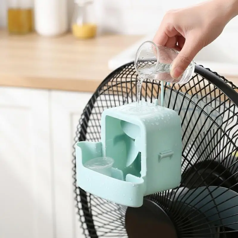 Electric Fan Cooling Storage Box Ice Storage Box Fast Cooling Portable Household With Hanging Hook For Electric Fans Ice Holders