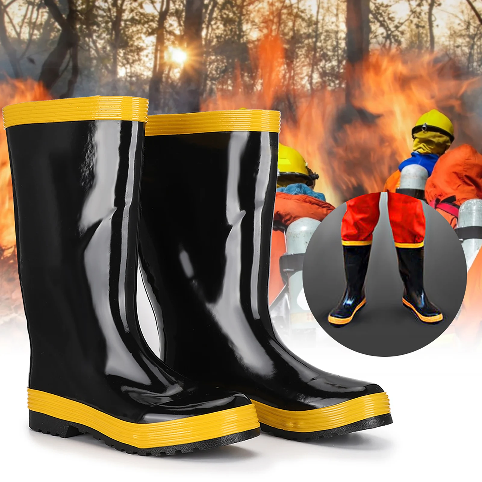 fighting-equipment-fighting-shoes-fighting-boots-non-slip-high-temperature-resistance-rubber-safety-shoes