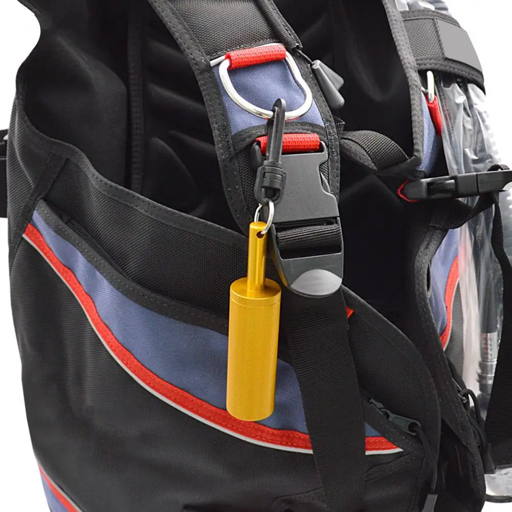 Coctelera de buceo con bolas de acero, juego de dispositivos de comunicación, agitador de buceo de aleación de aluminio con Clip para buceo