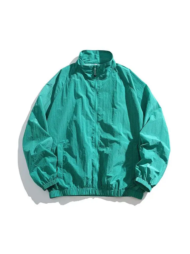 Lightweight Loose Men's Summer Fishing Jacket UPF50 Sun Protection Ice Silk Outdoor Skin Clothes Breathable Sunscreen Coat