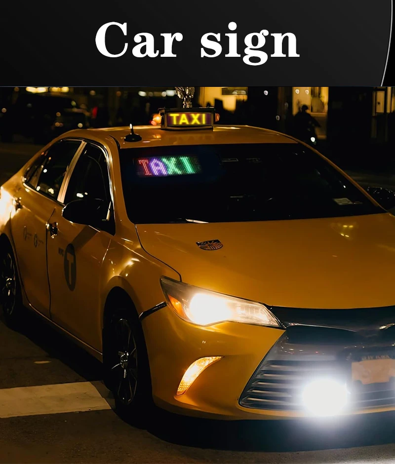Flexible Auto Window Message Board Bluetooth Controlled Custom Text Car Decor Display Sign