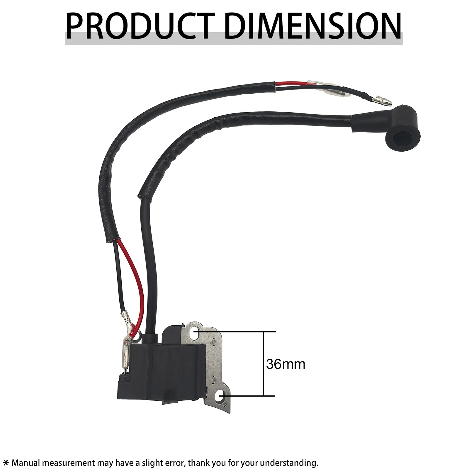 36mm 139F 4-Stroke Ignition Coil Magneto Module, Replacement Part for Chainsaw Trimmer Strimmer Weed Eater Lawn Mower
