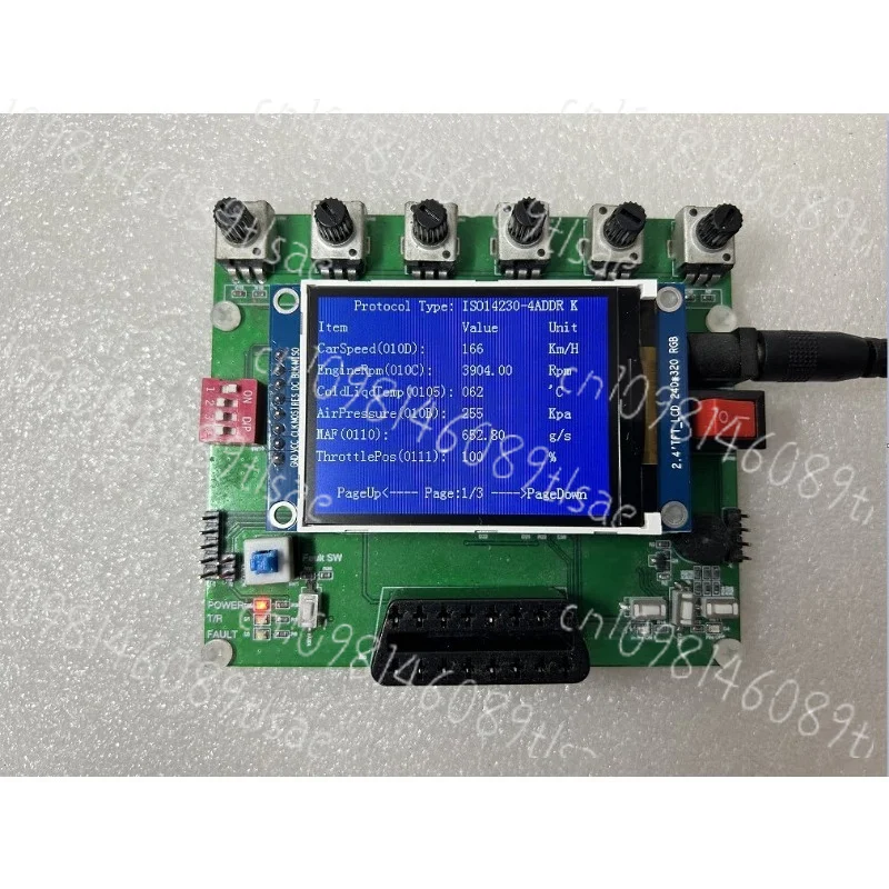 English Version Vehicle OBD Simulator, ELM327 ECU Simulator with SAE J1939 for Testing & Development LF