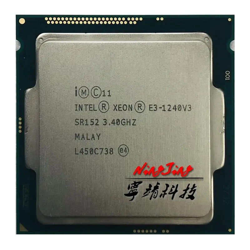 Go! Intel Xeon E3-1240 v3 E3 1240v3 E3 1240 v3 3.4 GHz Quad-Core Eight-Thread CPU Processor 8M 80W LGA 1150