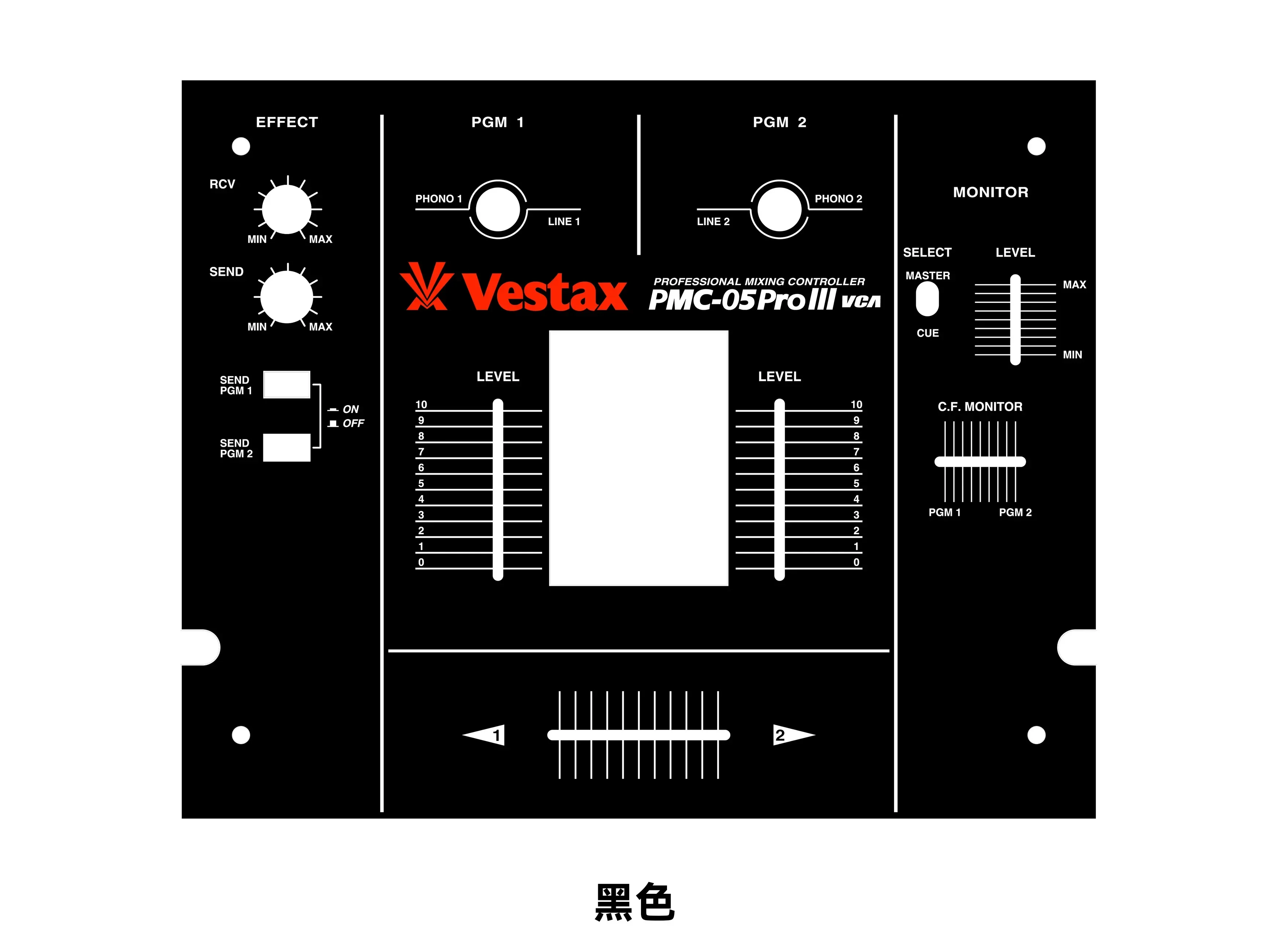 Vestax Pmc-05pro III Mixer Panel Film, Vestax Colorful Sticker(Self Adhesive Film, Not A Device)