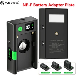 NP-F Battery Power Transfer Supply System V-Mount Adapter Plate Holder for BMCC BMPCC Blackmagic Pocket Cinema Cameras