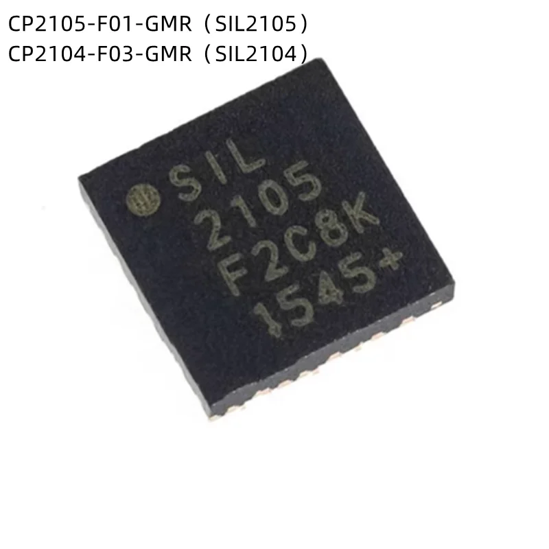 

5Pcs/Lot CP2105-F01-GMR SIL2105 CP2104-F03-GMR SIL2104 QFN24 New Chip