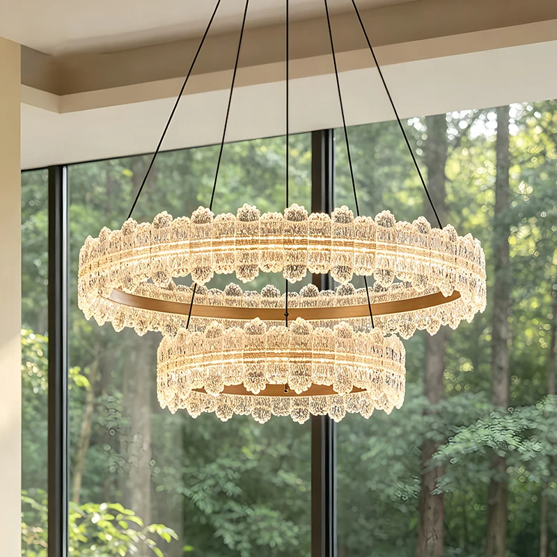 Nordic minimalist home decor lighting fixtures, including living room chandeliers, bedroom and dining room chandeliers, and indo