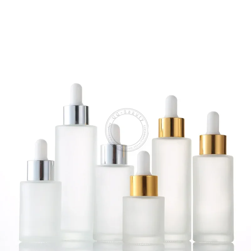 

high quality Frosted Glass Dropper Bottles with Pipette Vape Perfume Sprayer Lip Gloss Container Empty Cosmetic Pot Travel Tools