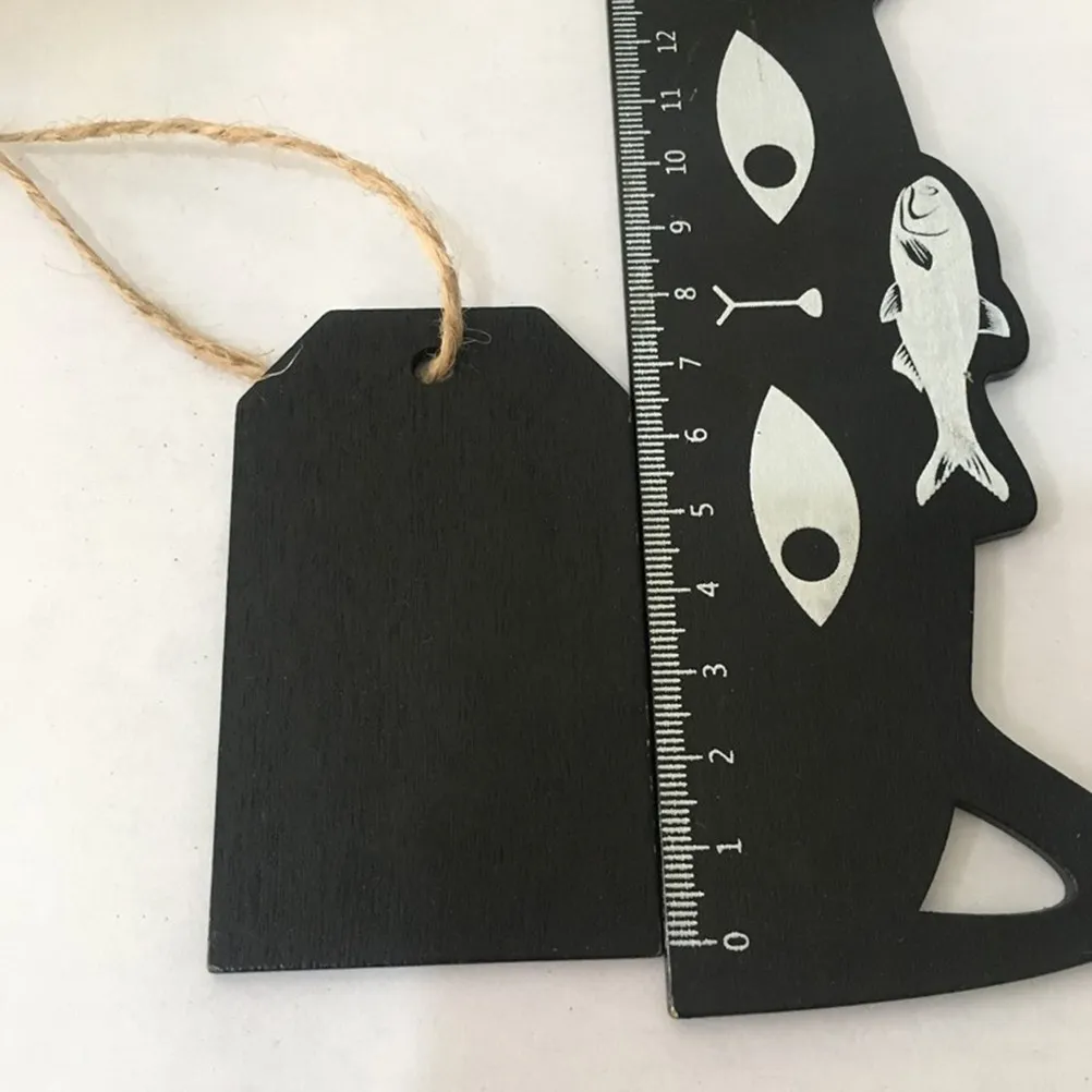 40pcs Mini Wooden Blackboard Hanging Decorations – Square DIY Craft Sheets for Party & Home Decoration