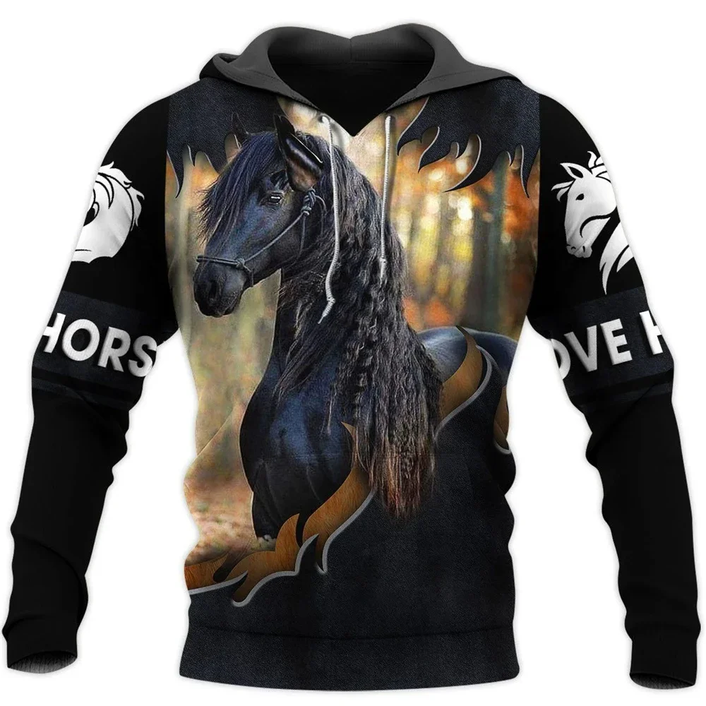 

CLOOCL Мужская толстовка с капюшоном Love Horse с принтом животных, забавная толстовка с капюшоном, женская уличная одежда в стиле Харадзюку, 3D пуловер, топы, Прямая доставка