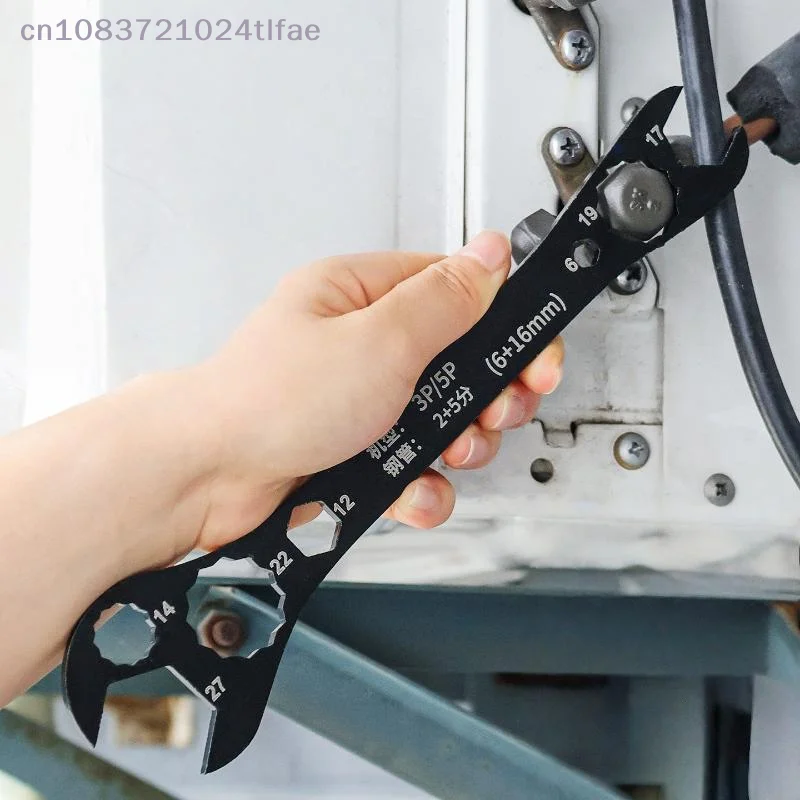 {YY30} 1 Pc Multi-Function Double-End Fixed Wrench Air Conditioner Wrench Open End Wrench Set Ultra-Thin Flat Wrench Tool