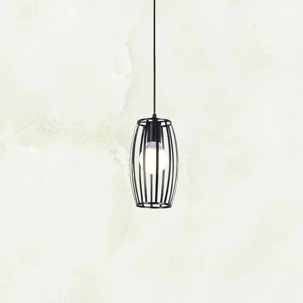 

Винтажный железный овальный абажур в стиле ретро для лампы E27, декоративная защитная решетка для дома, индустриального интерьера, лофта, ресторана