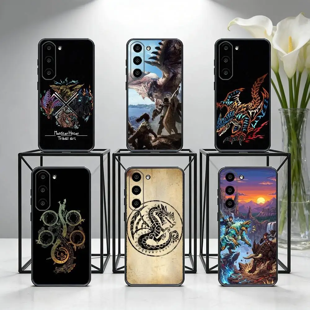 M-Monster M-Wild H-Hunter   Phone Case For Samsung Galaxy A73,A72,A71,A70,A53,A52,A51,Others Soft Black Cover