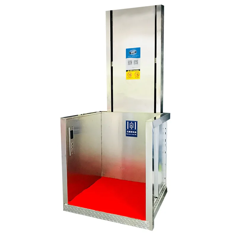 Outdoor Indoor Commercial Home Mini Vertical Aluminum Hydraulic Elevator for the Elderly Disabled