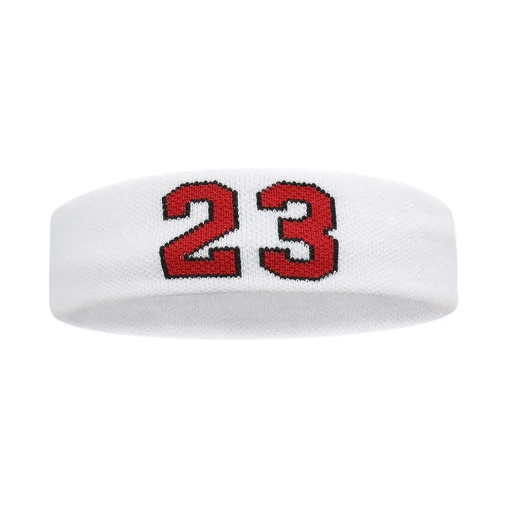 Sport Style Sweat-Absorbent Basketball Headband Elastic Cotton Sports Headband Skin Friendly Breathable Running Headband Fitness