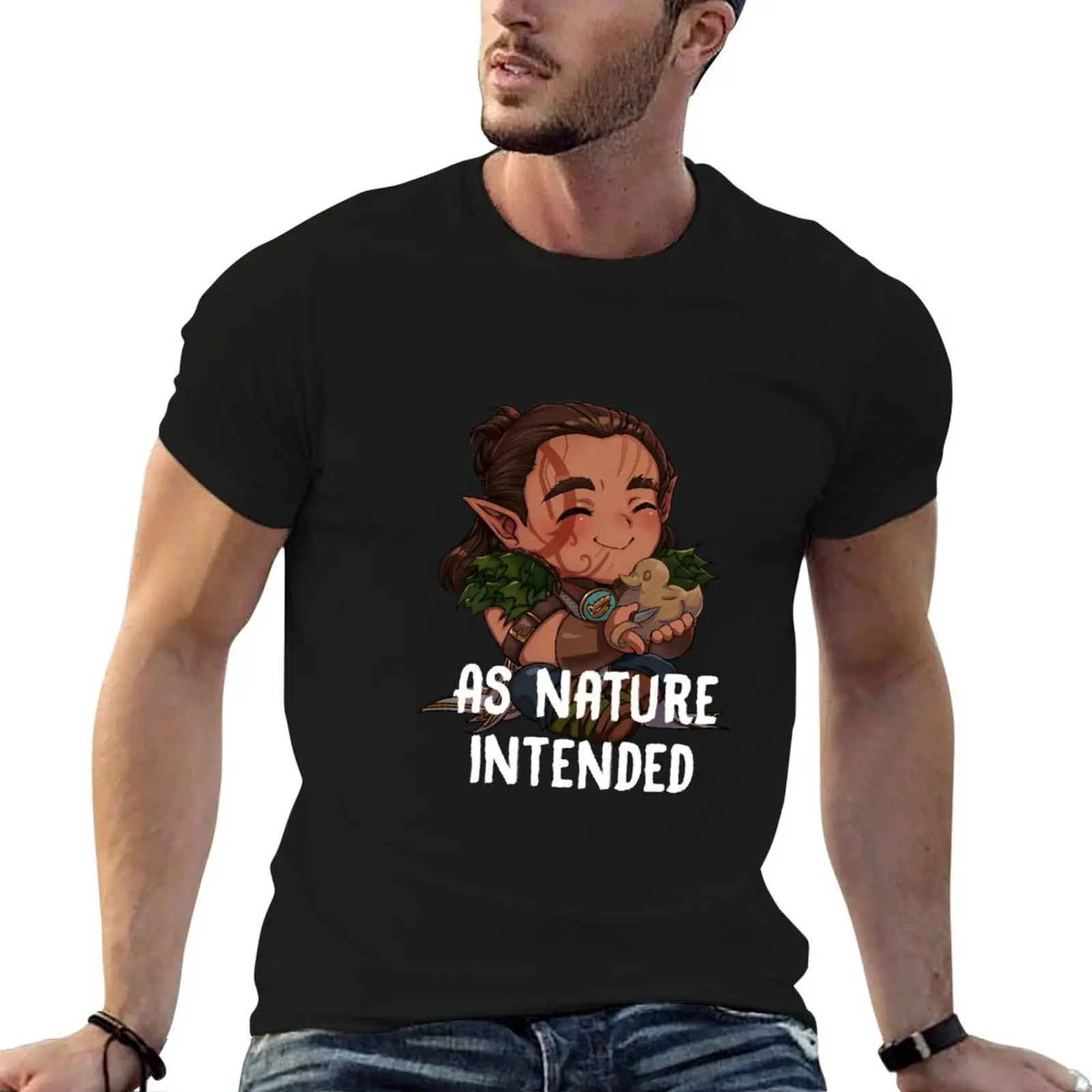 

Chibi Halsin T-Shirt cotton tshirt 100% anime t shirts for man funny t shirts man T-Shirt