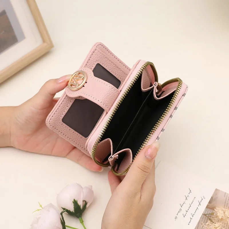Short Style Printed with Letters PU 20% Off Multi-card Position European and American Short Style Wallet