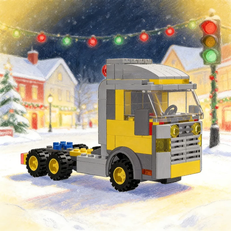 

129 деталей, конструктор MOC «Городской грузовик», модель кабины, развивающая игрушка для сборки, DIY, креативное обучение, идея для рождественского подарка для детей