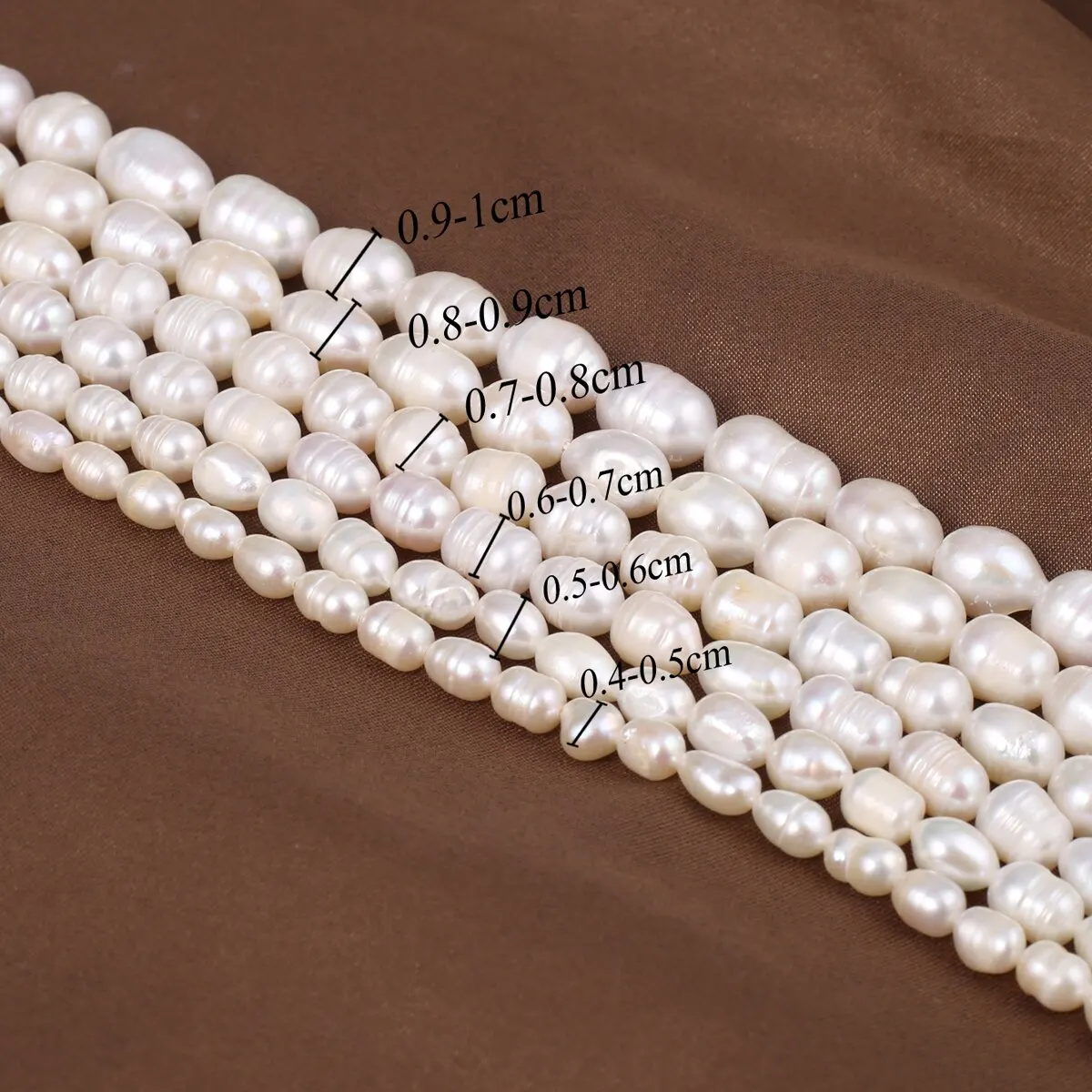 Rice Beads A Quality Natural Freshwater Pearls 5-6mm Loose Spacer Beads for Jewelry Making Supplies DIY Women Necklace Bracelet