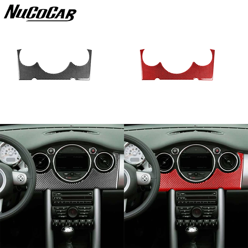 

Для Mini Cooper 2002 2003 2004 украшение панели спидометра из углеродного волокна аксессуары для интерьера автомобиля декоративные наклейки