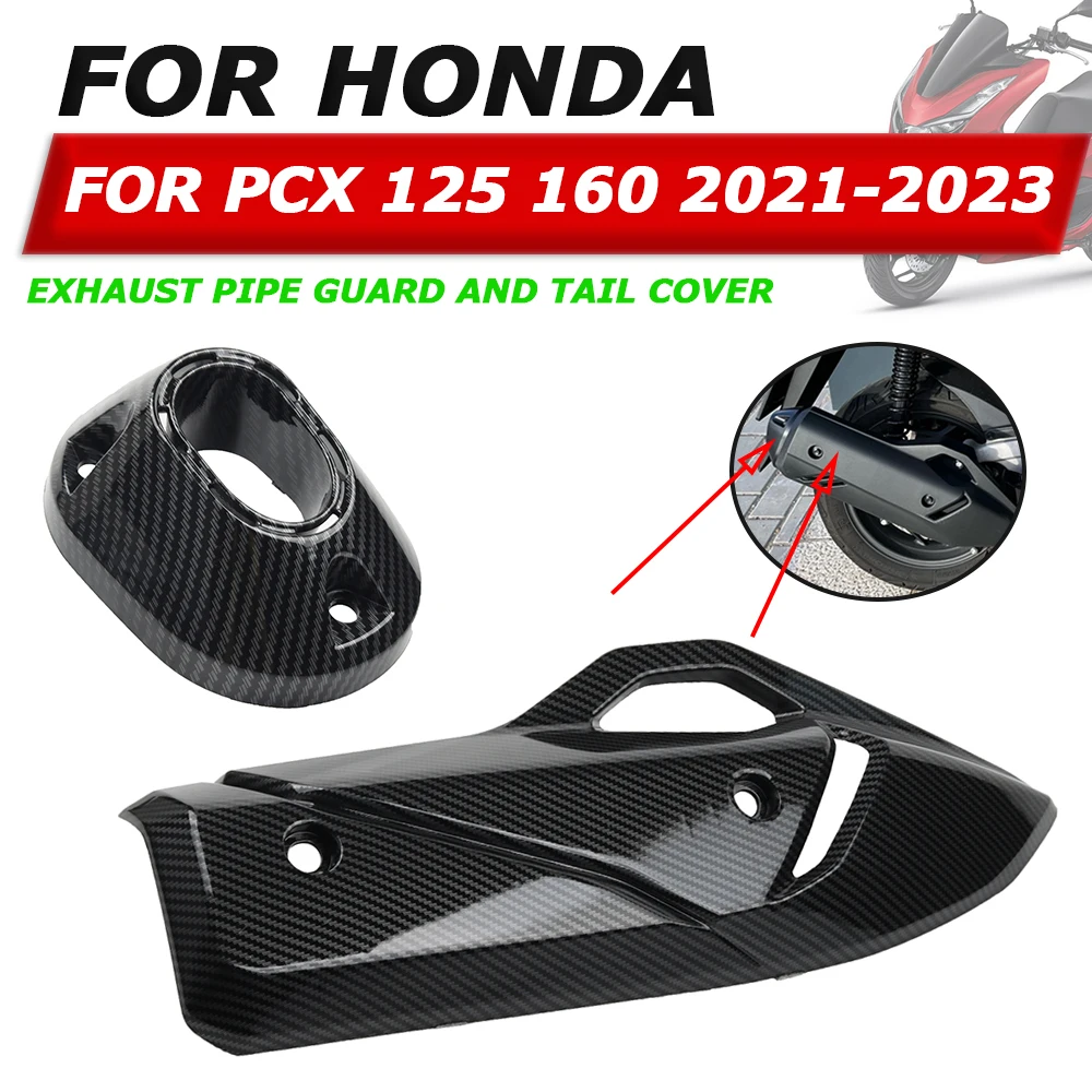 Motorcycle Exhaust Pipe Protection Guard Cover Decorator Port Protective Cover For Honda PCX160 PCX125 PCX 160 125 2021 2022