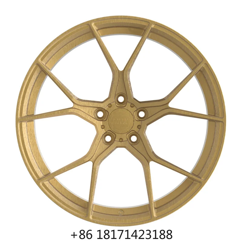 【Hot】Brushed Bronze Luxury Racing Mesh Design Rims 17 18 19 20 21 22 23 24 Inch Forged Alloy Wheels 6061-T6 Custom Rims