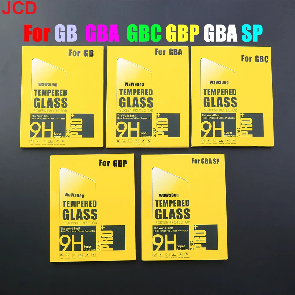 JCD For Gameboy GB GBA GBC GBP GBA SP Screen Tempered Protective Film For PSV 1000 2000 Tempered Glass Film