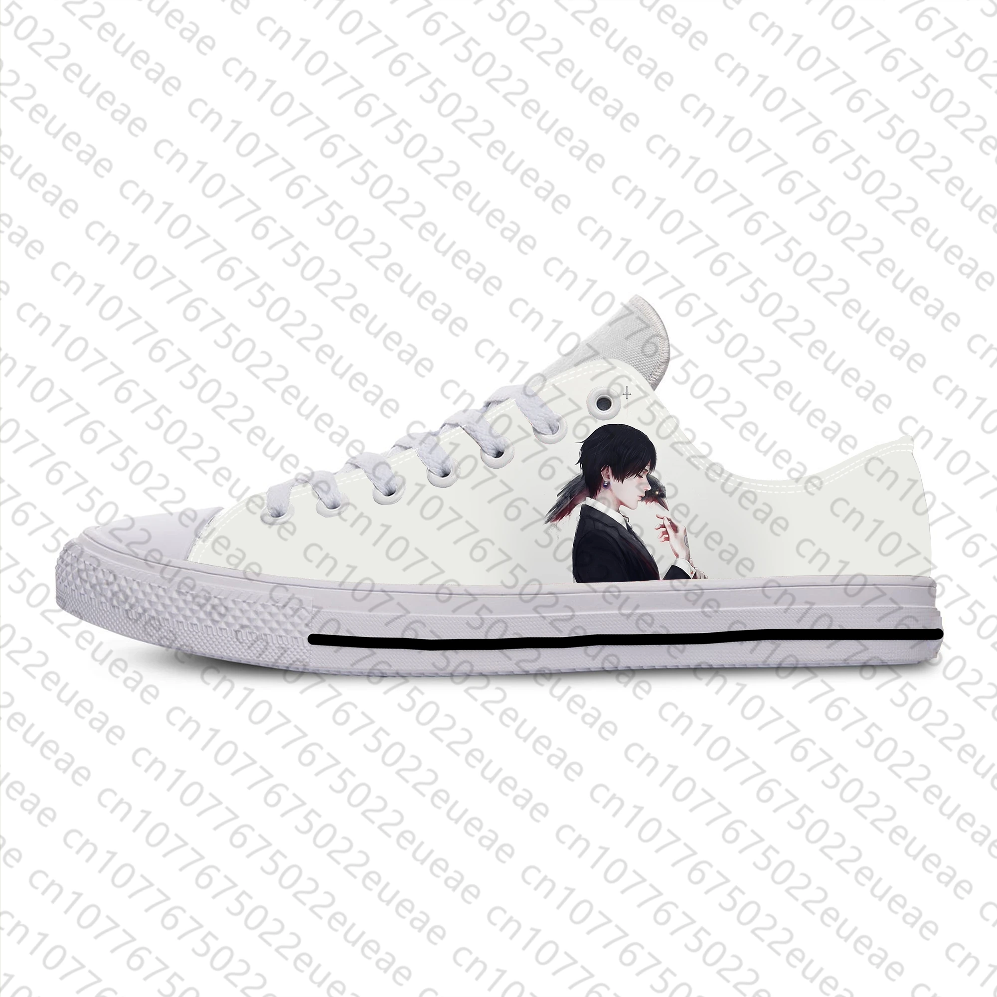 Hot Anime Cartoon Hunter X Hunter Chrollo Lucilfer Casual Cloth Shoes Low Top Lightweight Breathable 3D Print Men Women Sneakers