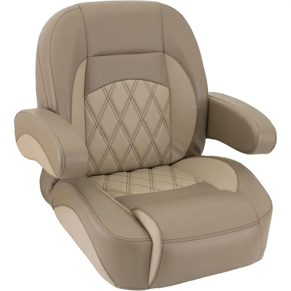 

Элегантное кресло для понтонной лодки с низкой спинкой, цвета тан и беж