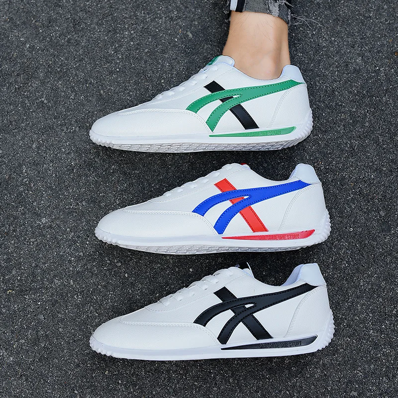 

Новые весенне-осенние водонепроницаемые повседневные прогулочные туфли. Мужская и женская спортивная обувь из искусственной кожи. Нескользящие женские теннисные туфли.