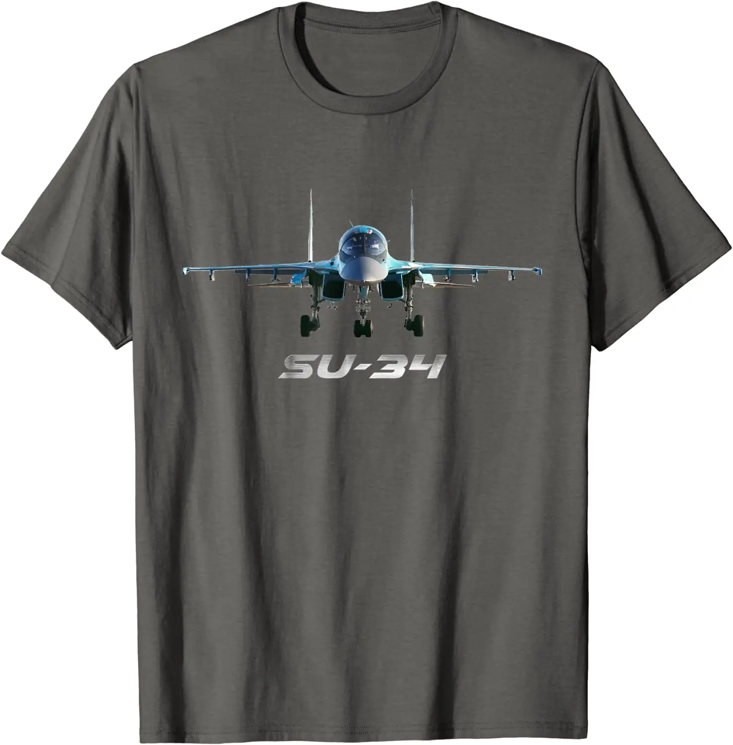 Sukhoi SU-34 Russian Fighter - Bomber Fighter Men T-Shirt Short Sleeve Casual 100% Cotton O-Neck Summer Shirt