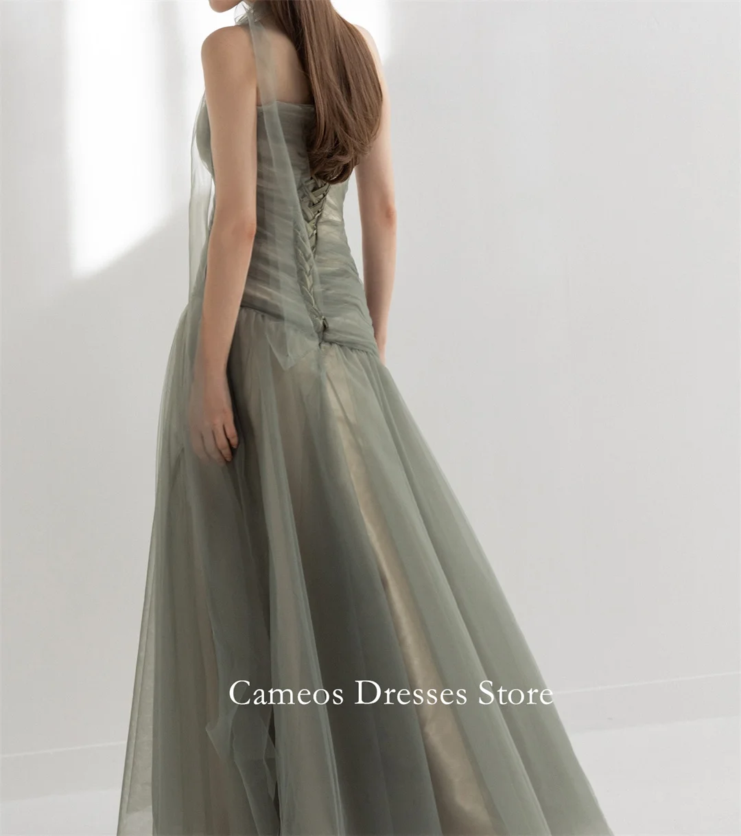 SONDR Corea Sweetheart Guaina Abito da sera Personalizzato Abito da ballo formale Tulle Verde nne Abito da sera per feste per occasioni