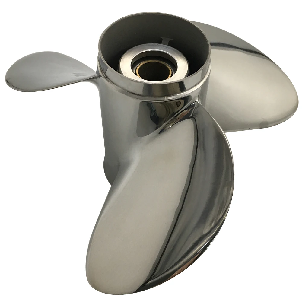 Boat Propeller 11x15 for Tohatsu 40HP-50HP 3 Blades Stainless Steel Prop SS 13 Tooth RH OEM NO: 3T5B64532-1 11x15