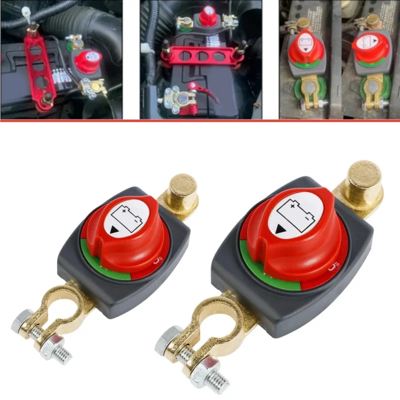 Heavy Duty Battery Disconnect Switch 275A Top and Side Post Marine RV Car Boat Electrical Cut Off Switch for Auto Power Safety