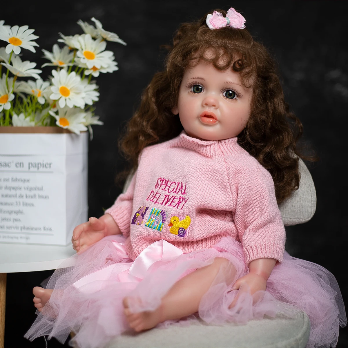 22 Inch KEIUMI Lively Full Silicone Reborn Betty Doll Well Packaged Excellent Quality Alive Reborn Baby Doll For Children's Gift