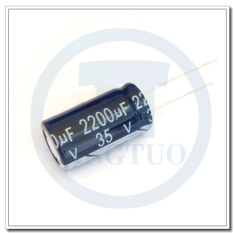 3pcs 2200uF35V 35V2200uF 2200MFD 35WV 13*25mm Radial Aluminum Electrolytic Capacitor