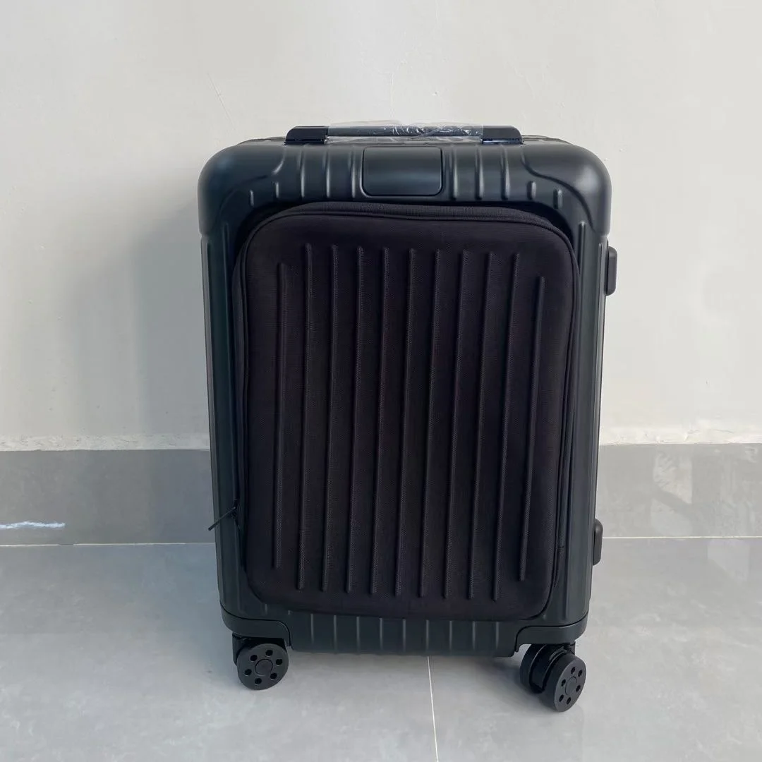 أمتعة مربعة مدمجة بسعة كبيرة مقاس 21 بوصة للرجال مصنوعة بحرفية ألمانية محمولة للأعمال الفاخرة والمشاهير المقاومة للاهتراء