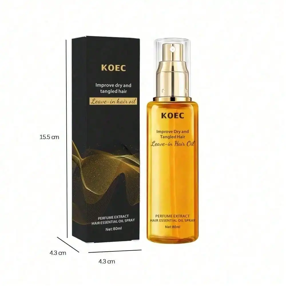 Hair Oil Spray, Leave-In Hair Conditioning Oil With Jojoba Oil And Shea Butter -Clear Hair Oil Spray, Deeply Moisturizes Dry And Curly Hair, Effortlessly Detangles Strands And Aids Hairstyling, Suitable For Both Women And Men, Perfect Gift Choice
